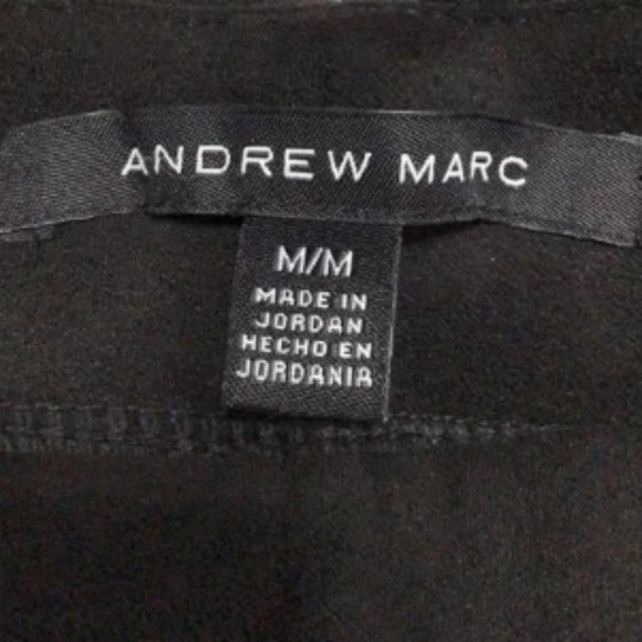 Andrew Marc Pants Faux Suede Pull-On Stretch Legging Black SZ MEDIUM - NEW! - Picture 9 of 16
